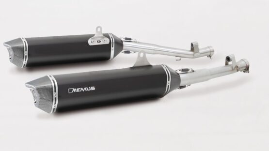BLACK HAWK Slip On Exhaust Stainless Steel - Black