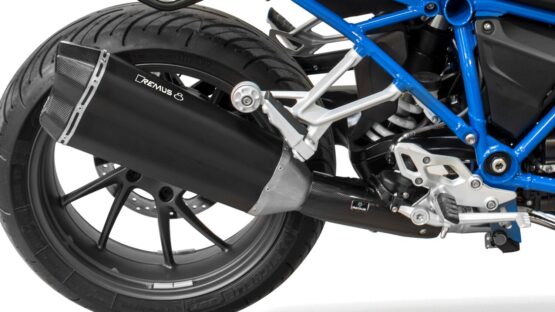 REMUS 8 Slip On Exhaust Stainless Steel - Black - Image 2