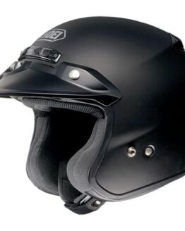 RJ Platinum R Matte Black 3/4 Open-Face Motorcycle Helmet 3X-Large