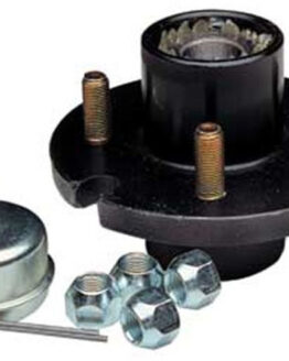 High Speed 4 Hole Trailer Hub 1 Inch Bearing Demountable Complete