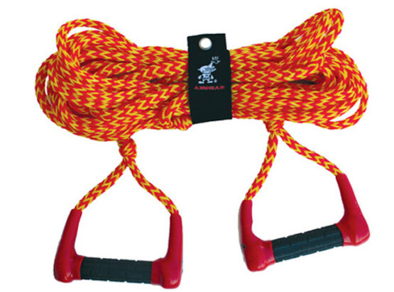 Airhead Double Handle Ski Rope Yellow/Red 75ft