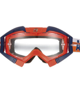 Ariete MX Goggles Crows Top OTG Orange Fluo Blue Outriggers