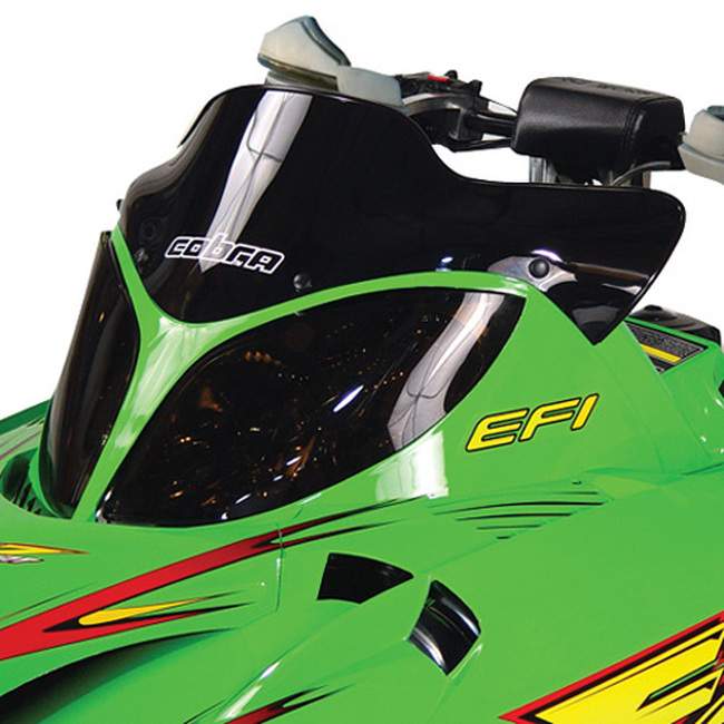 Powermadd Cobra 7in Black Windshield for Arctic Cat Snowmobiles - Image 3