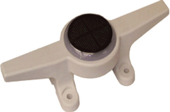 CIPA Safe-T-Cleat White Solar-Powered Dock Cleat with LED Light