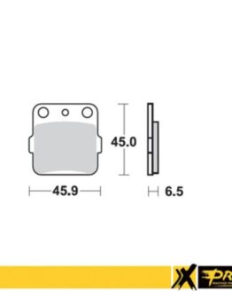 ProX Rear Brake Pads Fits YZ65 18-22 / YZ80/85 93-22