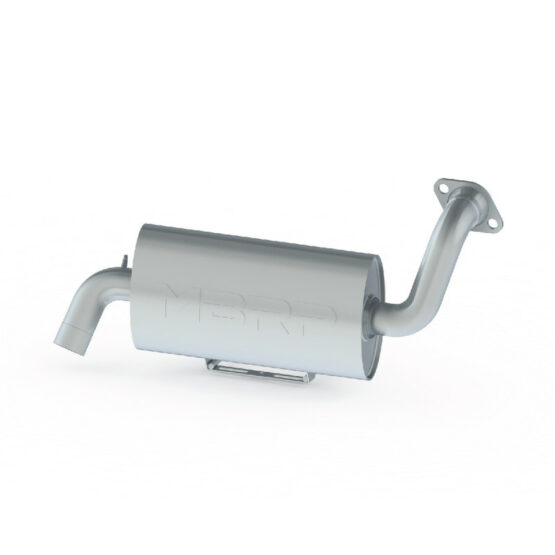 MBRP Oval Sport Slip-On Exhaust Muffler Silver Fits 16-21 RZR S/General 1000