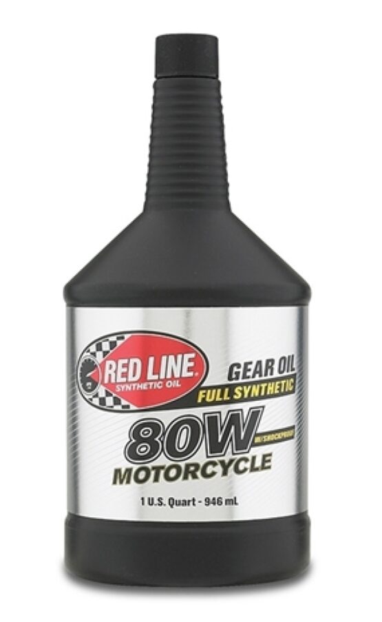 Red Line 80W Motorcycle Gear Oil with ShockProof - 1 Quart - Image 2