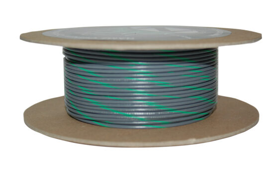 NAMZ 100ft 20 AWG Gray Green Stripe Wire Spool - Image 2