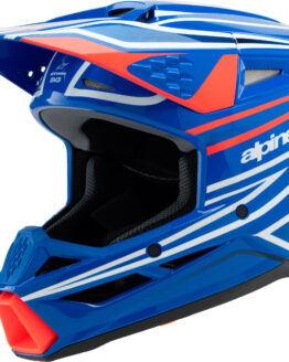 Alpinestars SM3 Youth Wurx Helmet Blue/Red YM