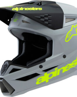 Alpinestars SM3 Youth Radium Helmet Gray/Black/Yellow Fluo YM