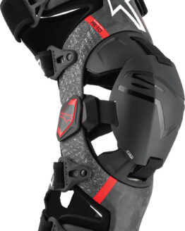 Supertech RK-10 Plasma Knee Brace Black/Red Small by Alpinestars