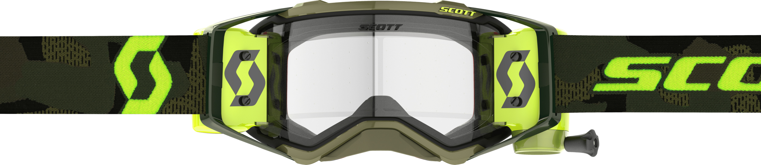 Prospect Super WFS Goggles Khaki Green/Neon Yellow Clear Works Lens - Image 3