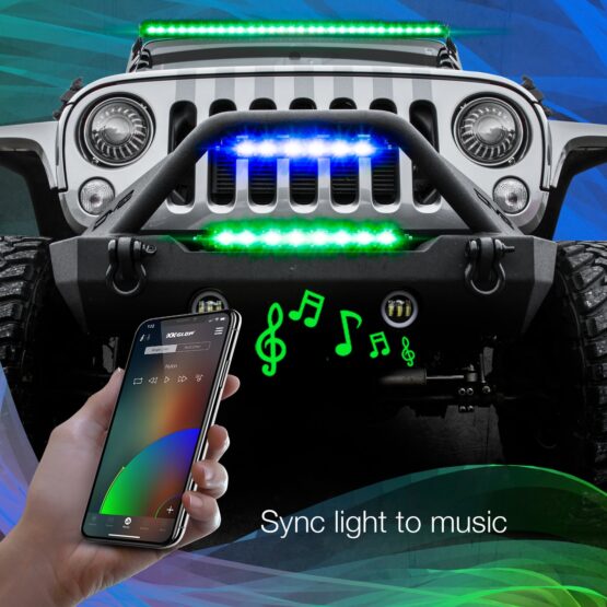 14" Multi-Color XKChrome RGBW LED Light Bar w/Bluetooth - Image 5