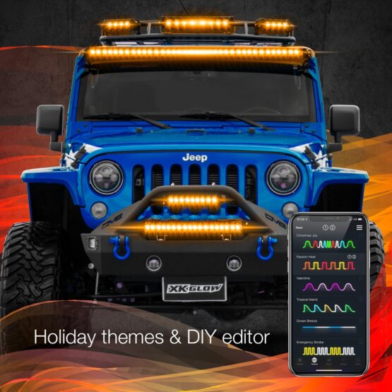 14" Multi-Color XKChrome RGBW LED Light Bar w/Bluetooth - Image 9