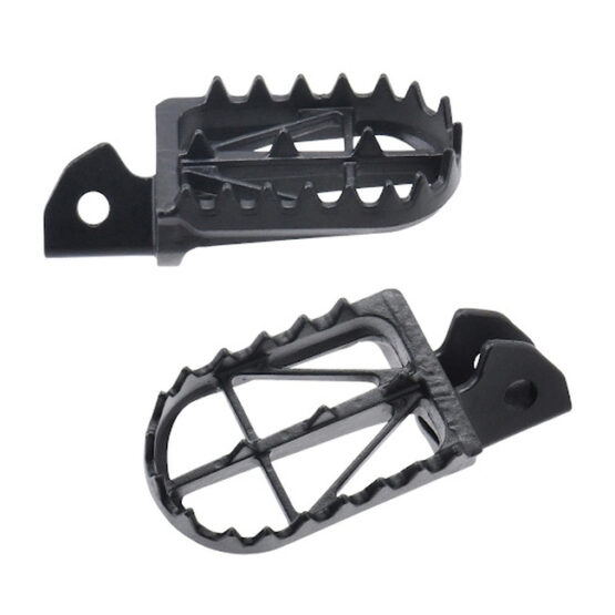 ZETA 57mm Ultra Wide Footpegs Black For Honda CRF110F 2013-2016