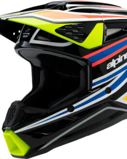 Alpinestars SM3 Youth Wurx Helmet Large Black/Yellow/Red/Blue