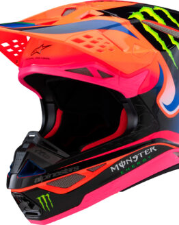 Alpinestars S-M10 Deegan Helmet Small Orange Purple Pink