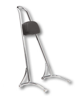 Chrome Sissy Bar 20" Tall - w/Pad