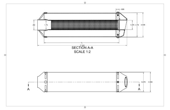 Stainless Steel Universal Muffler - 52mm Inlet w/ Spring Loop - Image 2