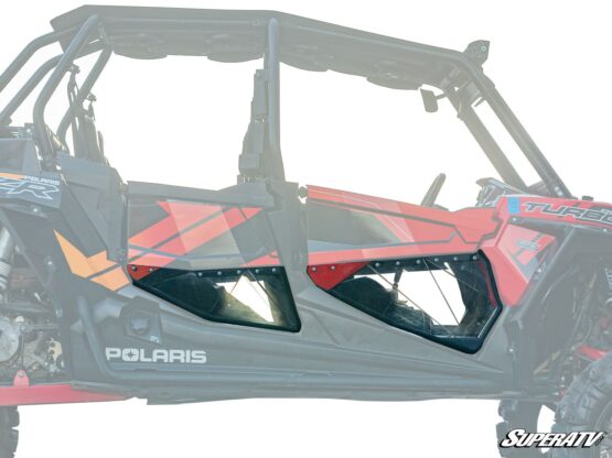 SuperATV Clear Lower Doors Polycarbonate For 18-20 Polaris RZR S4 900 - Image 2
