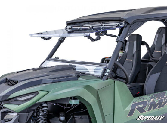 SuperATV Flip Windshield Clear Polycarbonate For Yamaha Wolverine RMAX4