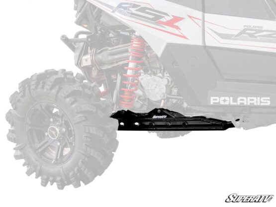 SuperATV Extended Rear Trailing Arms 1" Offset Black For Polaris RZR RS1