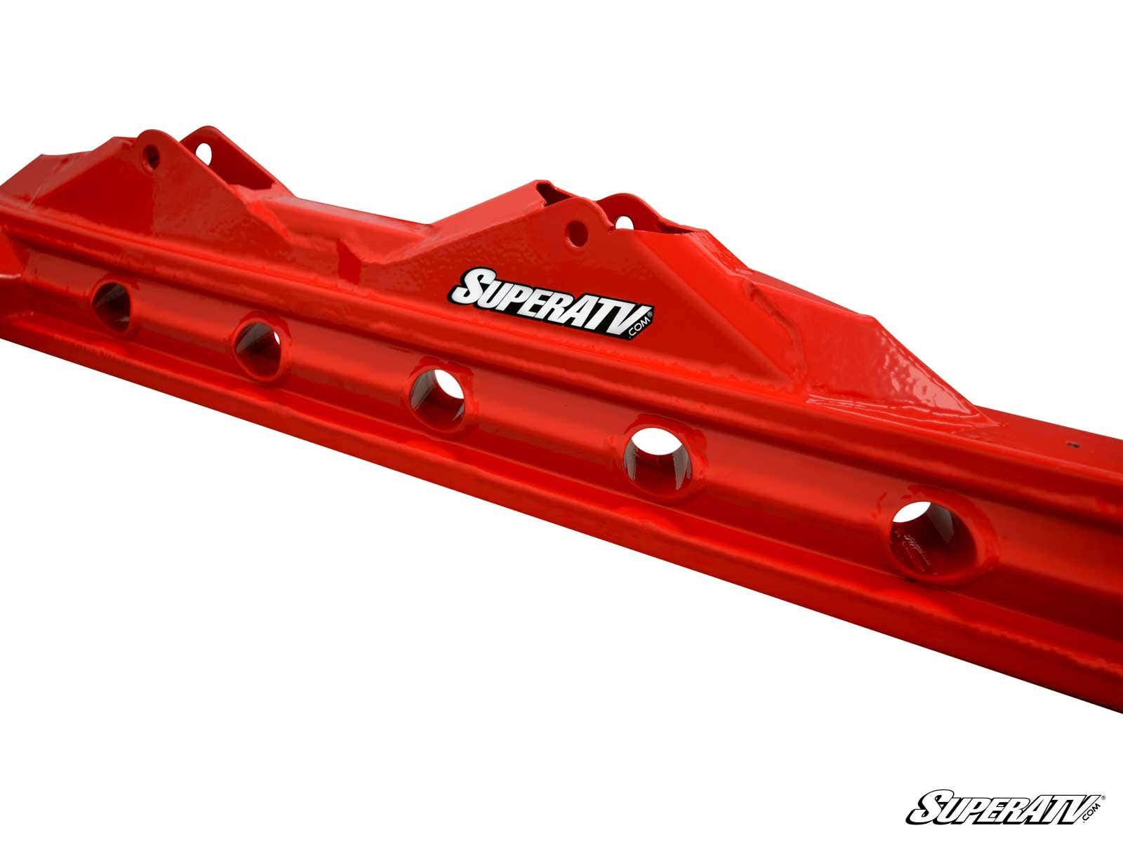 SuperATV 1" Rear Offset Trailing Arms Red Fits 16-21 RZR XP Turbo - Image 4