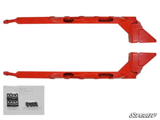 SuperATV Orange 1" Rear Offset Trailing Arms Fits 14-21 RZR XP 1000 - Image 5