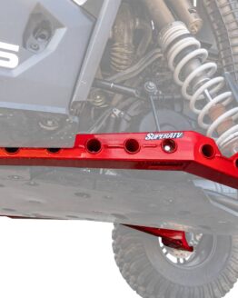 SuperATV High Clearance Trailing Arms Red For Polaris RZR RS1