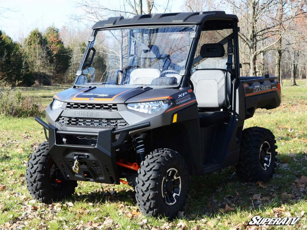 SuperATV Scratch Resistant Full Windshield Clear For 17-21 Polaris Ranger - Image 3