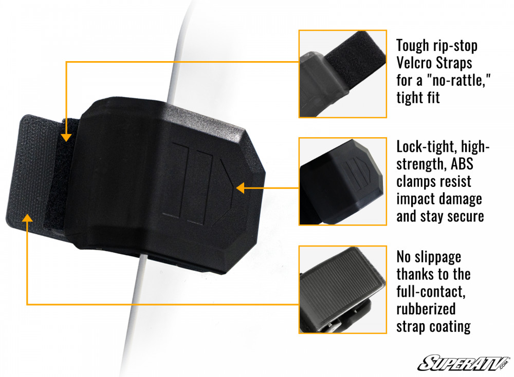 SuperATV Scratch Resistant Full Windshield Clear For 17-21 Polaris Ranger - Image 8