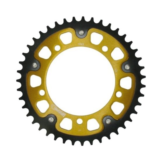 Supersprox Stealth 43T Rear Sprocket Gold 520 For Suzuki GSXR V-Strom