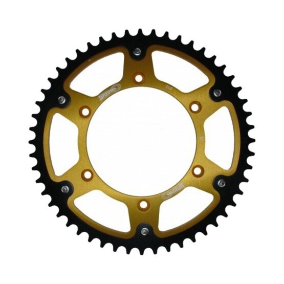 Supersprox Stealth Rear Sprocket 52T Gold 520 For Yamaha YZ WR TTR