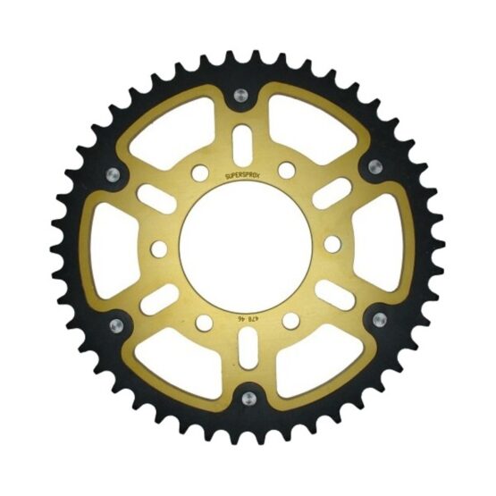 Supersprox Stealth Rear Sprocket 46T Gold 520 For Kawasaki Ninja/Vulcan