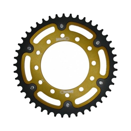 Supersprox Stealth Rear Sprocket 45T Gold Fits Yamaha Kawasaki Suzuki