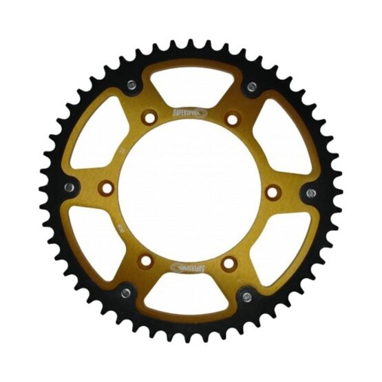 Supersprox Stealth Rear Sprocket 52T Gold 520 Chain For Suzuki/Kawasaki