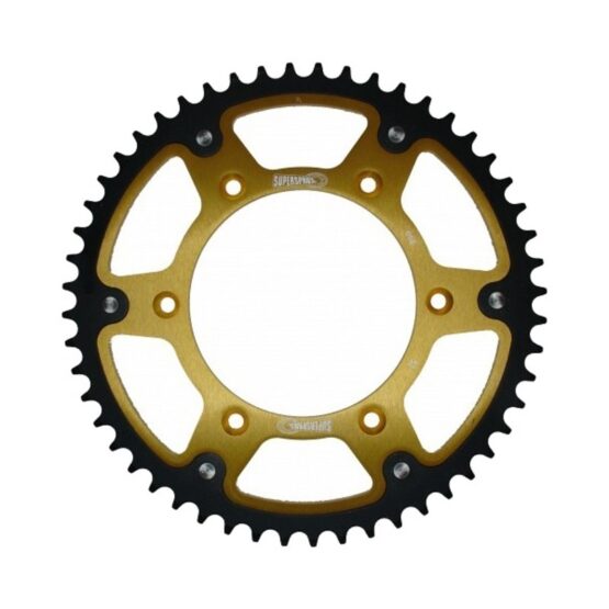 Supersprox Stealth Rear Sprocket 52T Gold 520 Chain Fits KTM Husqvarna