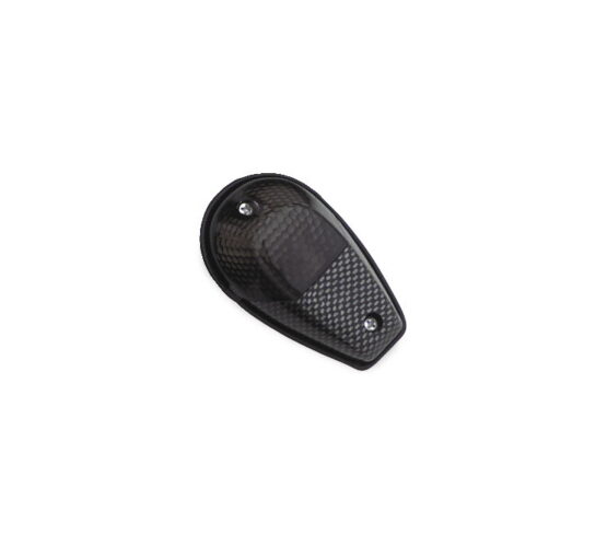 Flush Mount Mini Marker Lights - Smoke Lens Clear Bulb Carbon Look Shell - Image 2