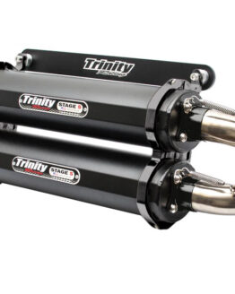 Dual Cerakote Black Aluminum Slip On Exhaust