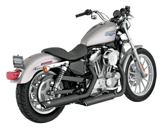 Twin Slash Cut 3" Black Slip On Exhaust - Image 2