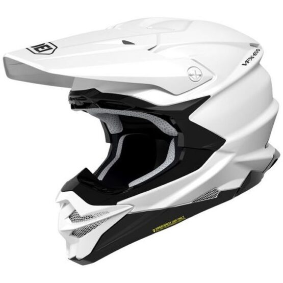VFX-EVO Solid White Off-Road Helmet X-Large