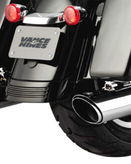 Twin Slash Round Chrome Dual Slip On Exhaust