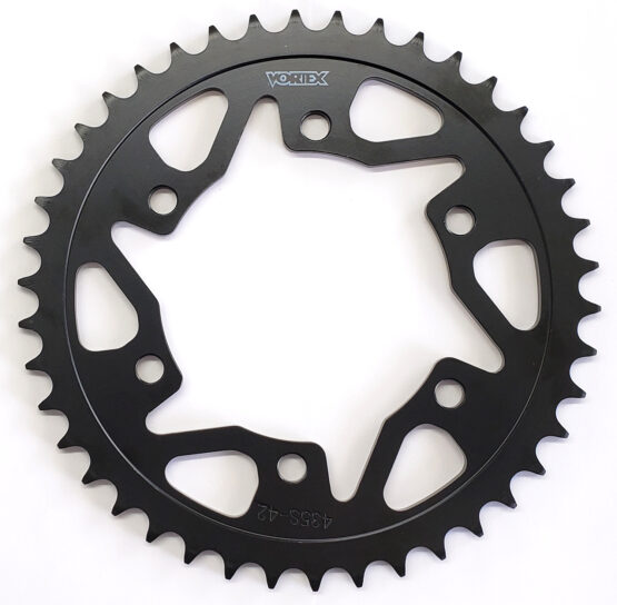 Vortex Steel Rear Sprocket 43T Black 520 Chain Pitch
