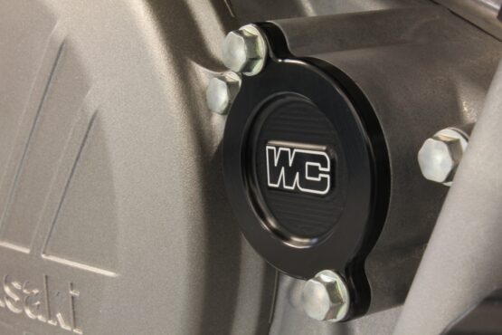 Works Connection Black Oil Filter Cover Fits 16-22 Kawasaki KX450