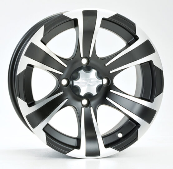 SS312 BLACK WHEEL 14X6 4/137 4+2 10MM BOLT HOLES
