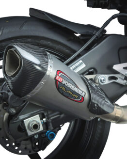Yoshimura Alpha T 3/4 Slip-On Exhaust Stainless/Carbon Fits 17-21 FZ-10 MT-10