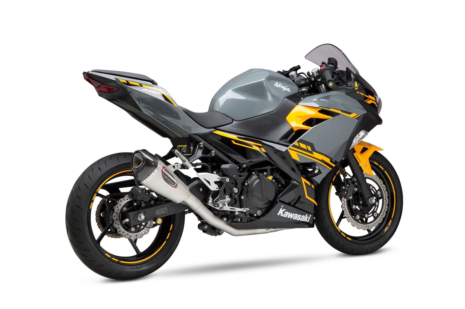 Yoshimura Alpha T Stainless Full Exhaust Fits Kawasaki Ninja 400 - Image 5
