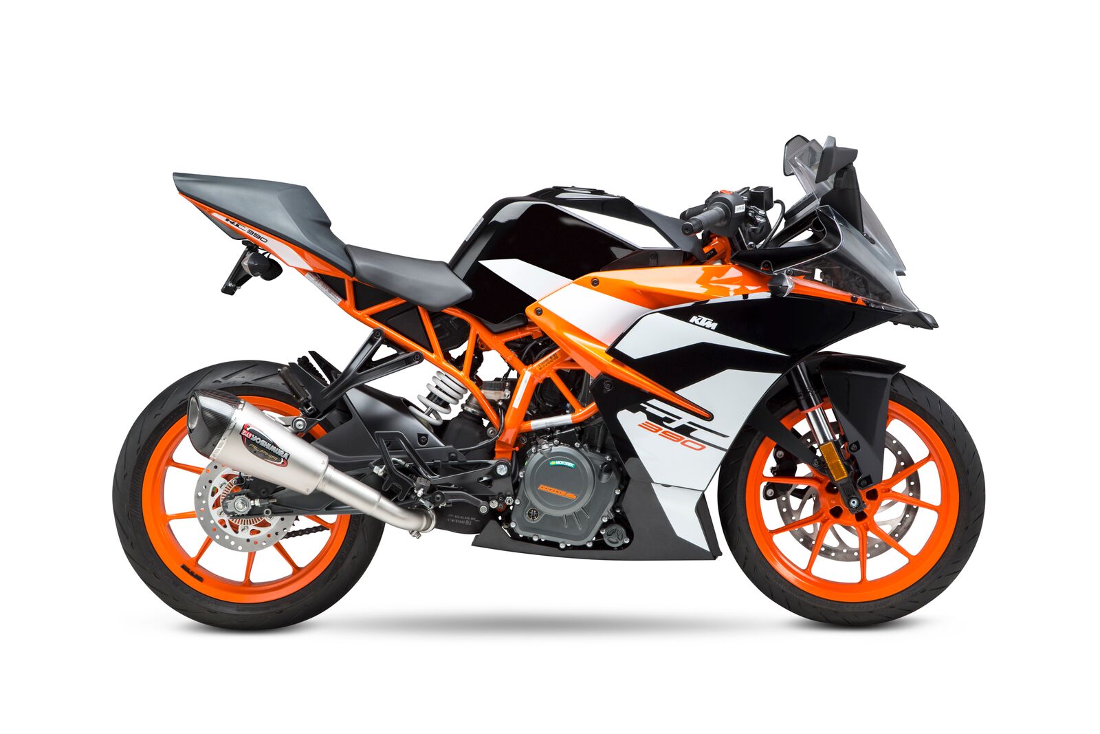 Yoshimura Alpha T Stainless Slip-On Exhaust Silver Fits 17-20 KTM RC390/390 Duke - Image 3