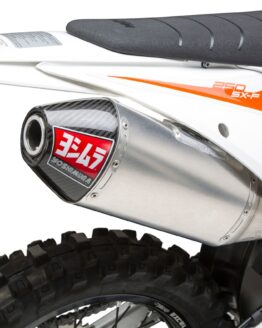 Yoshimura RS4 Aluminum Slip-On Exhaust Silver Fits 19-20 KTM/Husqvarna 250/350