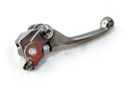 Zeta Pivot FP Forged Shorty Brake Lever Gray Fits 07-19 CRF450R/RX 250R - Image 2